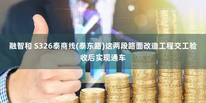 融智和 S326泰商线(泰东路)这两段路面改造工程交工验收后实现通车