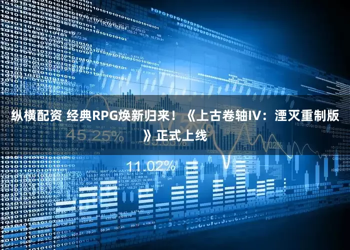 纵横配资 经典RPG焕新归来!《上古卷轴IV:湮灭重制版》正式上线